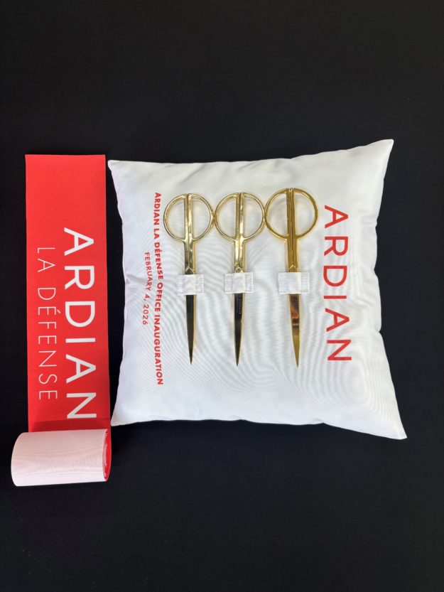 Kit de cérémonie personnalisé pour l'inauguration d'Ardian - AVS Communication
