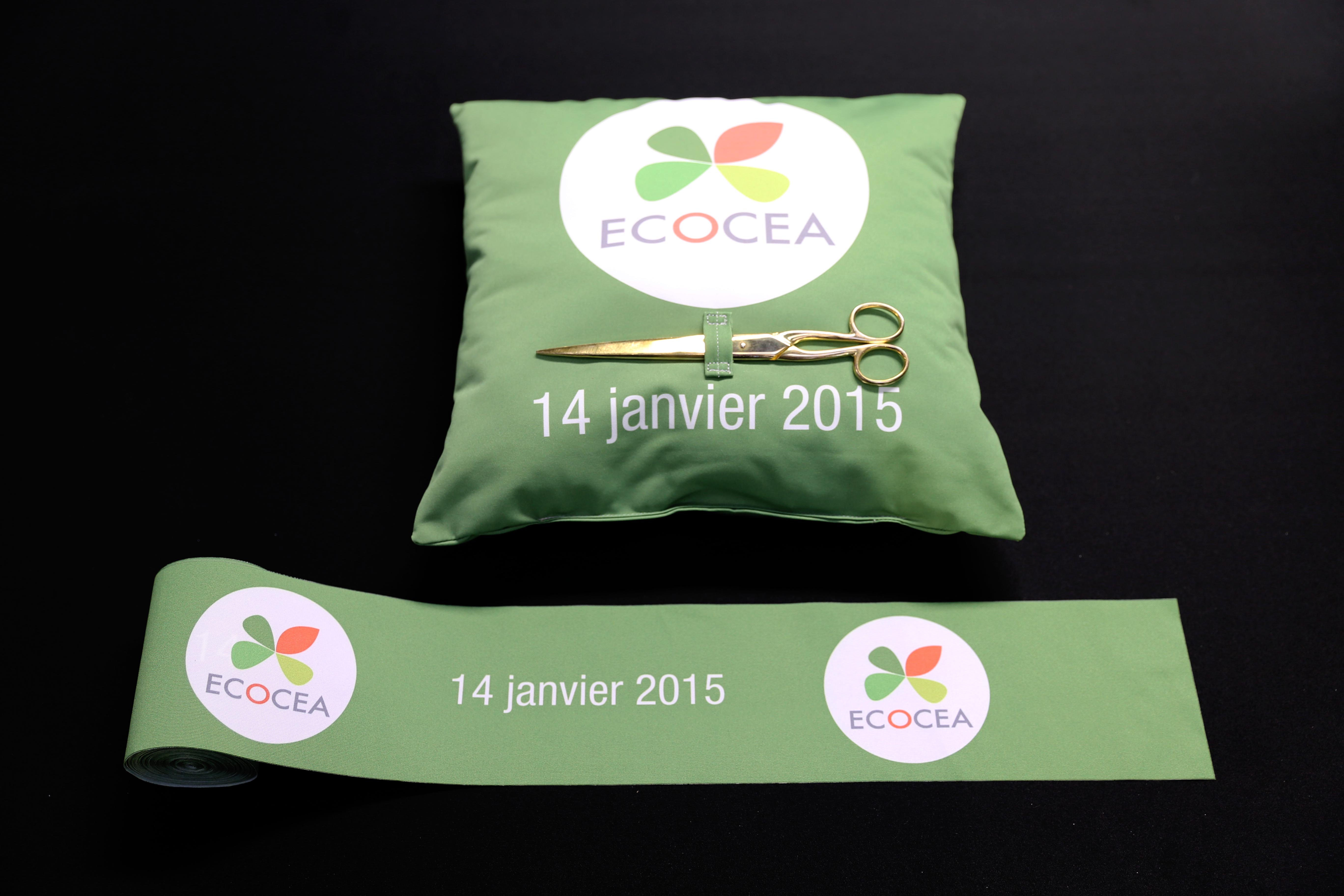 Kit inaugural tissu imprimé - Ruban-Inauguration.com