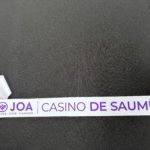 Ruban personnalisé Casino JOA de Saumur réalisé par AVS Communication